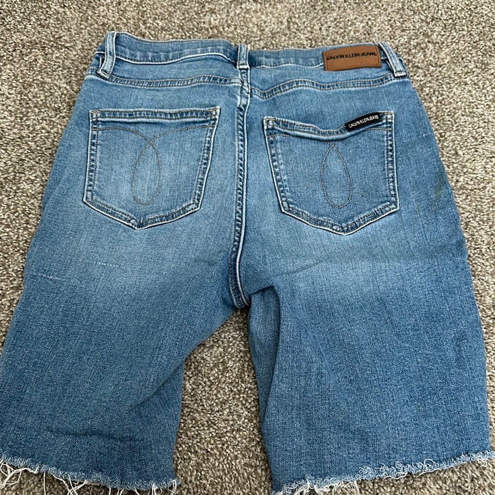 Distressed Denim Shorts - Picture 2 of 2